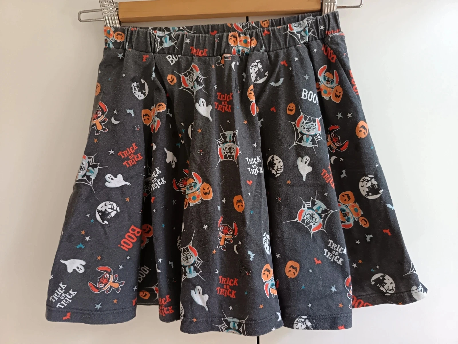 Jupe halloween Disney 7/8 ans coton Stitch
